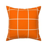 Carrot / White 4-Inch Grid