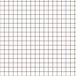 White / Fudge 1-Inch Grid