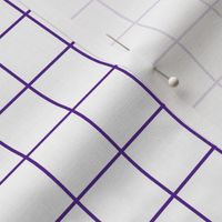 White / Grape 1-Inch Grid