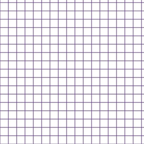 White / Grape 1-Inch Grid