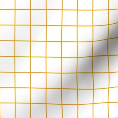 White / Marigold 1-Inch Grid
