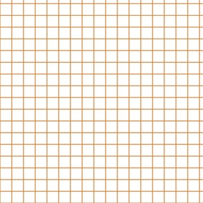 White / Carrot 1-Inch Grid