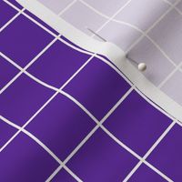 Grape / White 1-Inch Grid