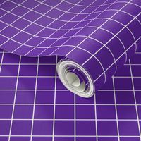 Grape / White 1-Inch Grid