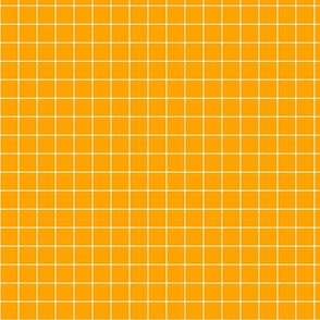 Marigold / White 1-Inch Grid