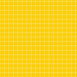 Sunshine / White 1-Inch Grid