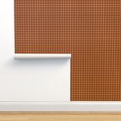 Cocoa / White 1-Inch Grid