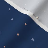 Different Dots on Navy