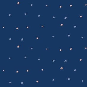 Different Dots on Navy