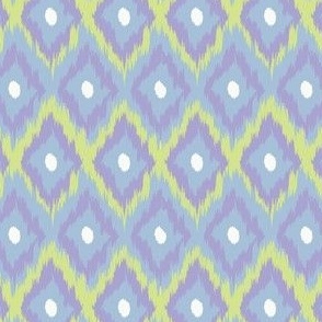 Ikat in a limited pastel palette  - small scale
