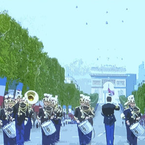 Bastille Day Parade with Helicopter Flyover, Paris 2012