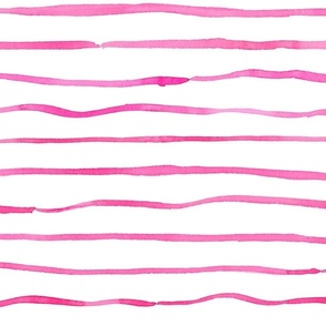 Watercolour Stripes - Pink