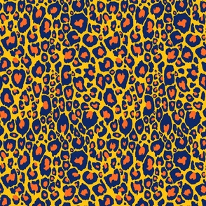 Electric Leopard // Summer Gold, Orange, and Navy 