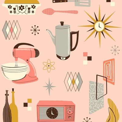 Kitchen Wallpaper Fabric, Wallpaper and Home Decor | Spoonflower