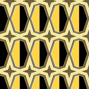 OP Art Diamond Acid Trip Mello Yello Cropped