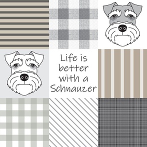 6" Schnauzer wholecloth