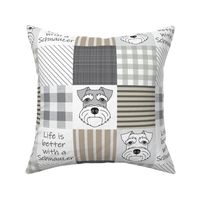 4" Schnauzer wholecloth