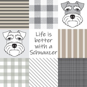 4" Schnauzer wholecloth