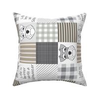 rotated 4" Schnauzer wholecloth