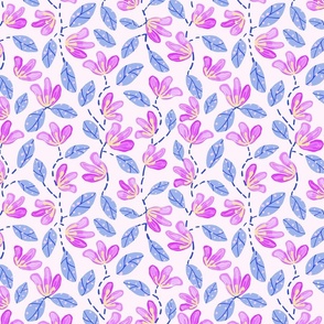 Lavender Flowers Fabric, Wallpaper and Home Decor | Spoonflower