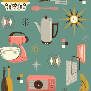 140+ beautiful 50s mid century wallpaper samples for some whimsical retro  decor inspiration - Click Americana