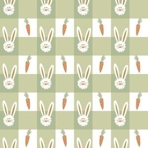 gingham bunnies and carrots small
