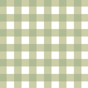 sage green gingham small