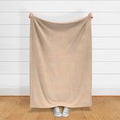 Vintage Gingham/peach and yellow on white background
