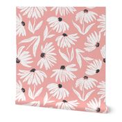 Floral Daisy Toss - Pink - Large
