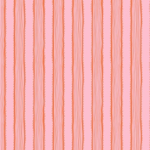 Ribbon Stripes - Red & Pink