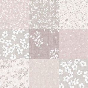 Cottage Patchwork - mauve pink