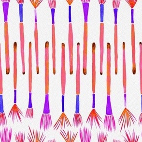 Watercolor Paintbrushes - Peach + Plum