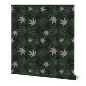 Marijuana  Camo med- Black 