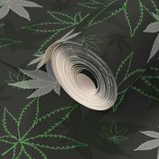 Marijuana  Camo med- Black 