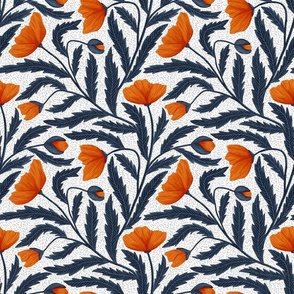 orange and blue wallpaper