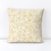 Summertime Floral-outlines-Cream and Sunshine Yellow_Hufton Studio-10in