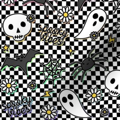 SPOOKY VIBES-CHECKERBOARD