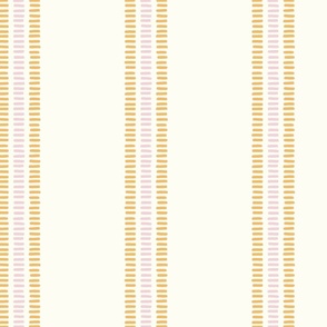 summer stripes/yellow and pink on cream