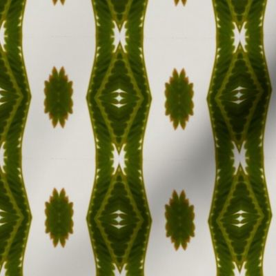 Green Vertical Inky Stripe