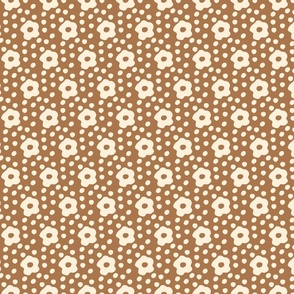 The cottage brown polka dot