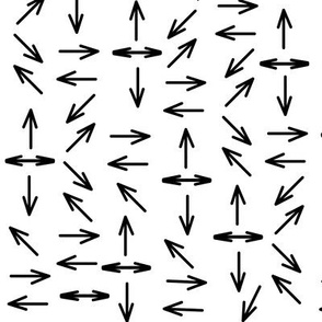  White and Black Arrow Pattern