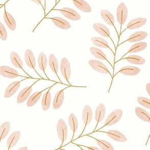 Arwen branches - greenery tossed in blush - LAD22
