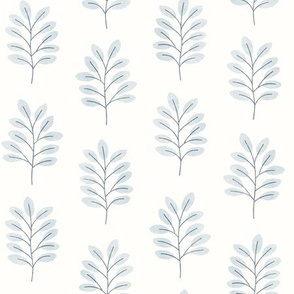 (small scale) Arwen branches - greenery - coastal blue - LAD22