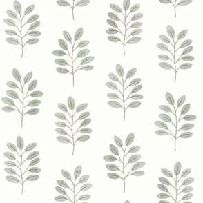 (small scale) Arwen branches - greenery - light sage  - LAD22