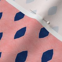 Indigo Eyelets on Pink