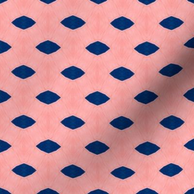 Indigo Eyelets on Pink