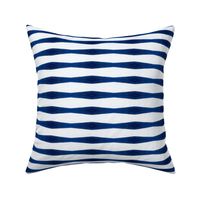 Wavy Indigo Stripe Horizontal