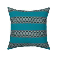 Raffia Trim Tape Stripe on Teal