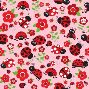 Ladybugs Pink