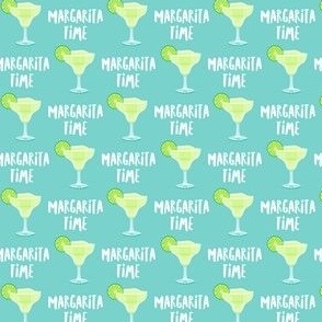 (small scale) Margarita Time - Lime cocktail - aqua - C22
